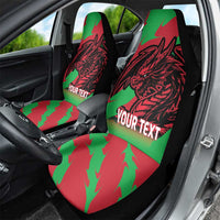 Custom Wales Football Car Seat Cover 2025 Welsh Y Dreigiau