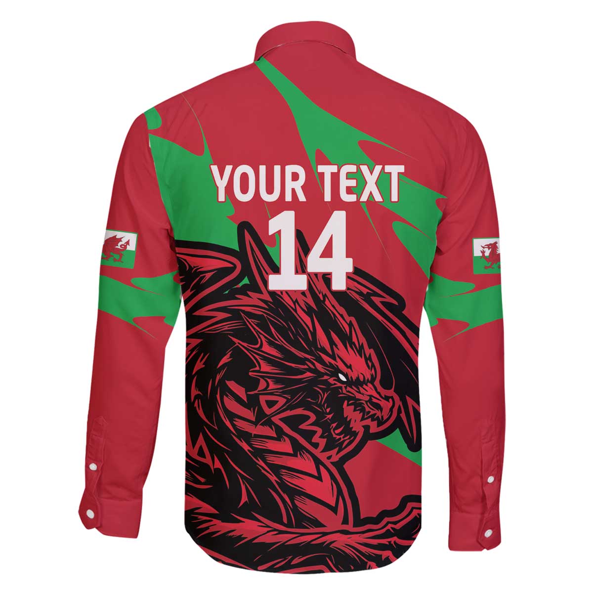 Custom Wales Football Family Matching Off The Shoulder Long Sleeve Dress and Hawaiian Shirt 2025 Welsh Y Dreigiau