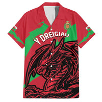 Custom Wales Football Family Matching Puletasi and Hawaiian Shirt 2025 Welsh Y Dreigiau
