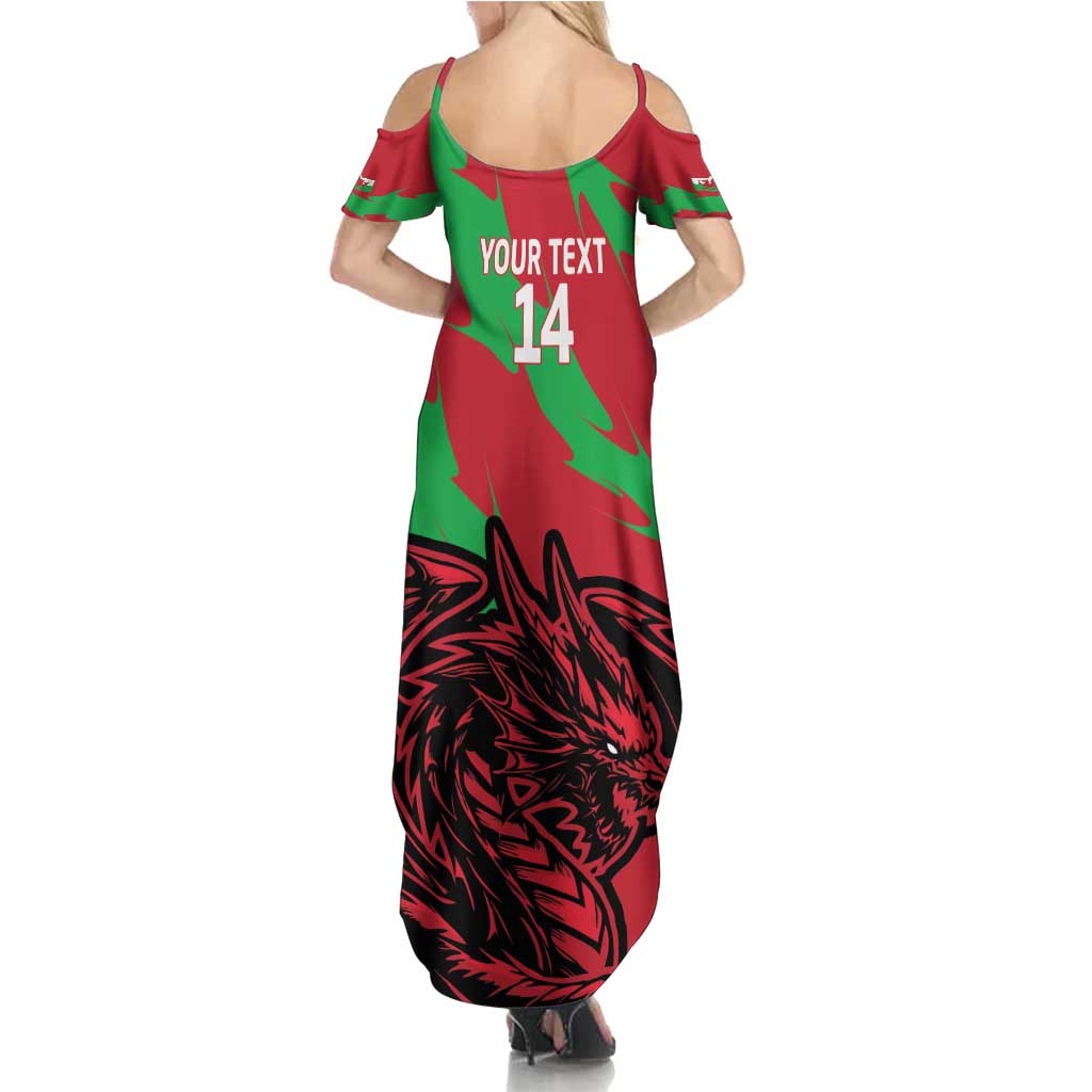 Custom Wales Football Family Matching Summer Maxi Dress and Hawaiian Shirt 2025 Welsh Y Dreigiau