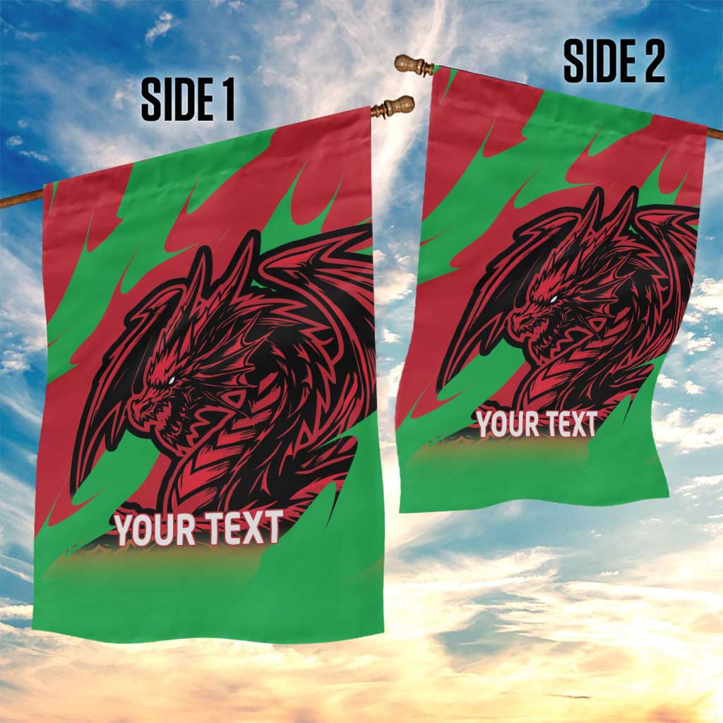 Custom Wales Football Garden Flag 2025 Welsh Y Dreigiau
