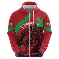 Custom Wales Football Hoodie 2025 Welsh Y Dreigiau