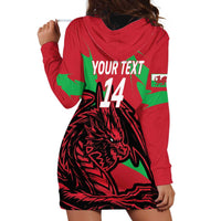 Custom Wales Football Hoodie Dress 2025 Welsh Y Dreigiau