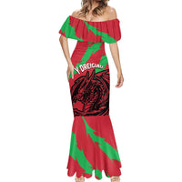 Custom Wales Football Mermaid Dress 2025 Welsh Y Dreigiau