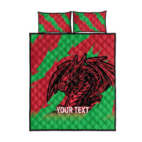 Custom Wales Football Quilt Bed Set 2025 Welsh Y Dreigiau