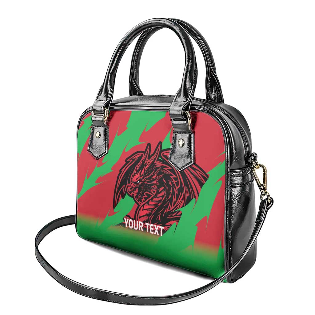 Custom Wales Football Shoulder Handbag 2025 Welsh Y Dreigiau