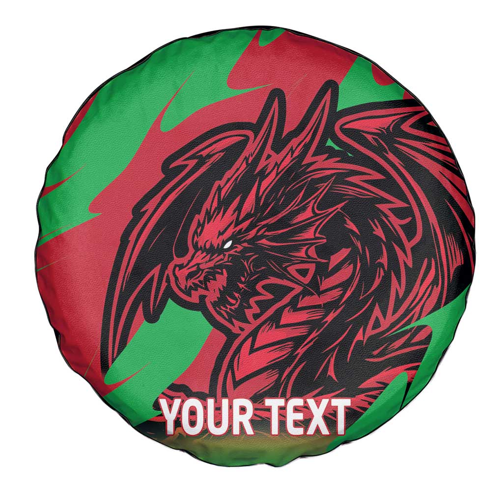 Custom Wales Football Spare Tire Cover 2025 Welsh Y Dreigiau