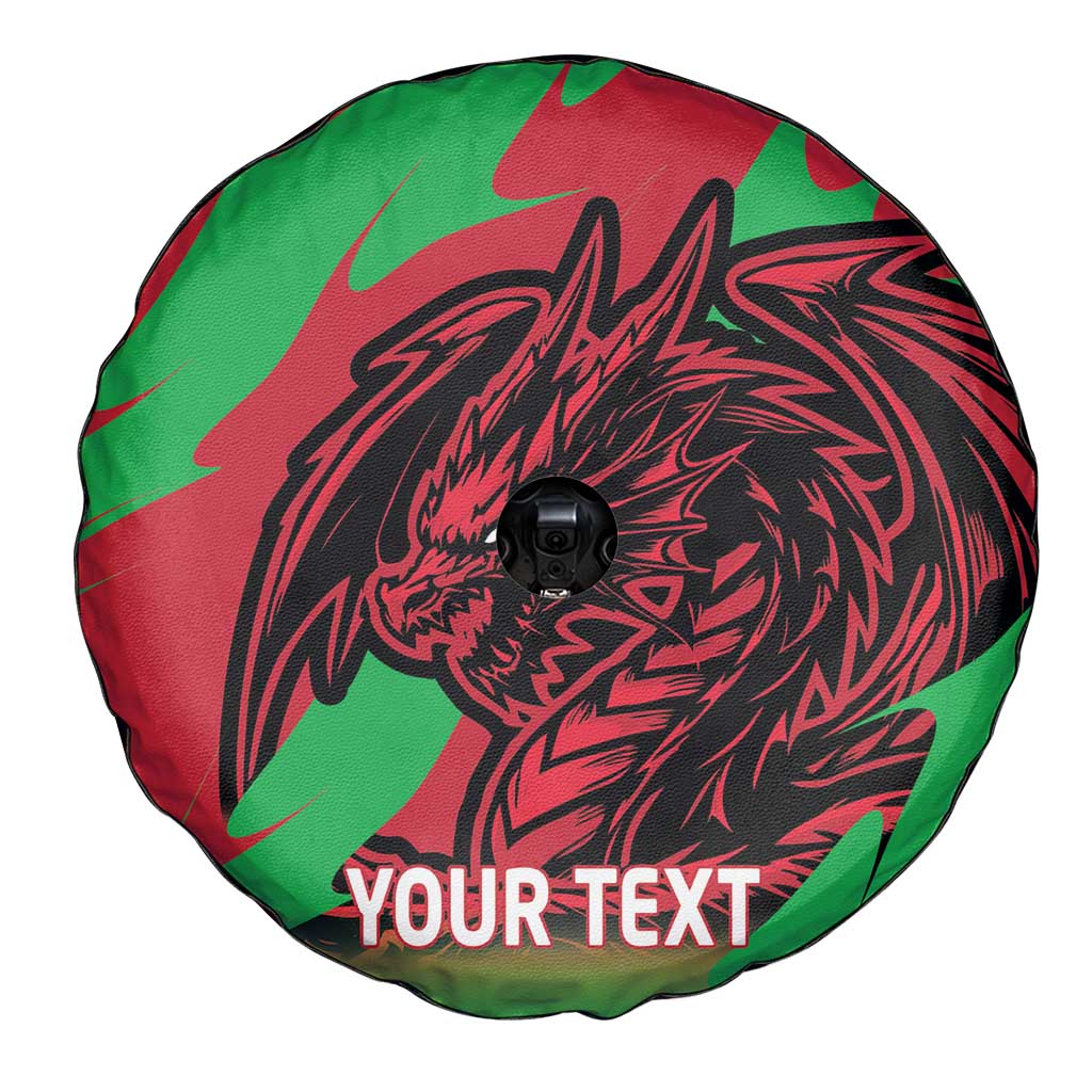 Custom Wales Football Spare Tire Cover 2025 Welsh Y Dreigiau