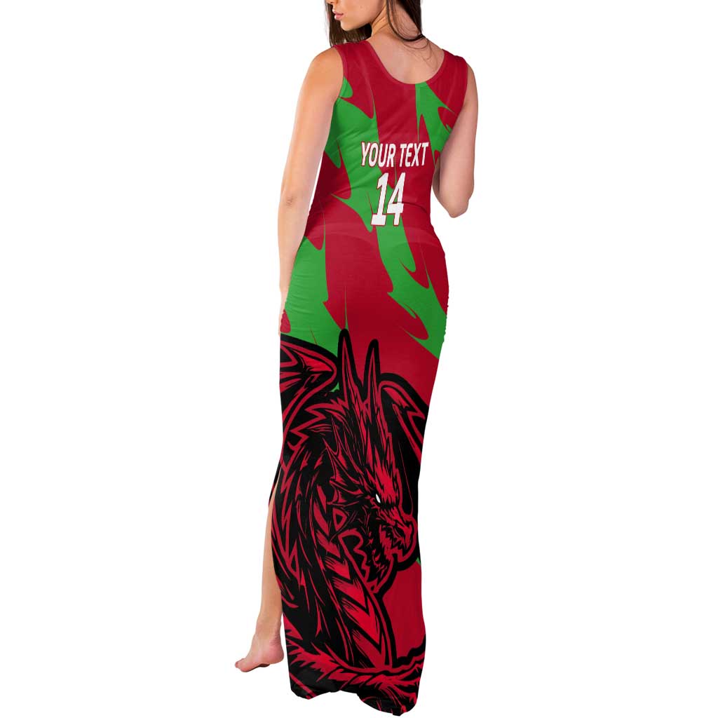 Custom Wales Football Tank Maxi Dress 2025 Welsh Y Dreigiau