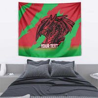 Custom Wales Football Tapestry 2025 Welsh Y Dreigiau