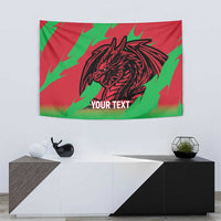Custom Wales Football Tapestry 2025 Welsh Y Dreigiau