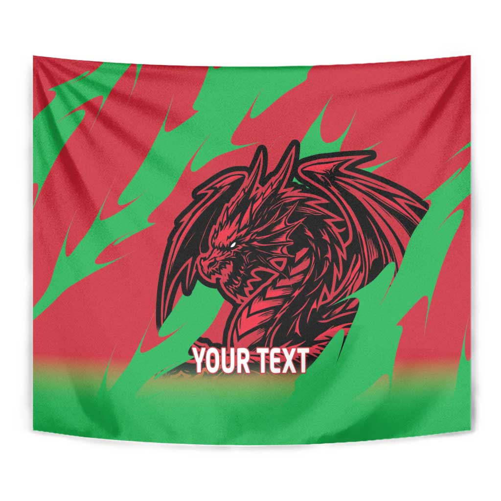 Custom Wales Football Tapestry 2025 Welsh Y Dreigiau