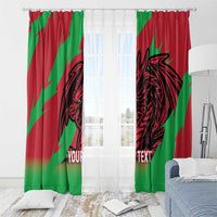 Custom Wales Football Window Curtain 2025 Welsh Y Dreigiau