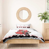 Custom Canada Ice Hockey Bedding Set 2025 Go Champions Funny Beaver Mascot