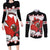Custom Canada Ice Hockey Couples Matching Long Sleeve Bodycon Dress and Long Sleeve Button Shirt 2025 Go Champions Funny Beaver Mascot