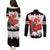 Custom Canada Ice Hockey Couples Matching Puletasi and Long Sleeve Button Shirt 2025 Go Champions Funny Beaver Mascot