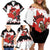 Custom Canada Ice Hockey Family Matching Off Shoulder Short Dress and Hawaiian Shirt 2025 Go Champions Funny Beaver Mascot