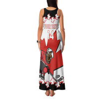 Custom Canada Ice Hockey Family Matching Tank Maxi Dress and Hawaiian Shirt 2025 Go Champions Funny Beaver Mascot