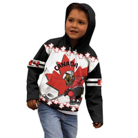Custom Canada Ice Hockey Kid Hoodie 2025 Go Champions Funny Beaver Mascot