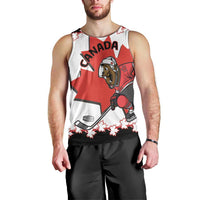 Custom Canada Ice Hockey Men Tank Top 2025 Go Champions Funny Beaver Mascot