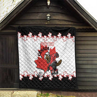 Custom Canada Ice Hockey Quilt 2025 Go Champions Funny Beaver Mascot