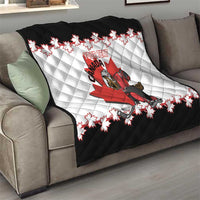 Custom Canada Ice Hockey Quilt 2025 Go Champions Funny Beaver Mascot
