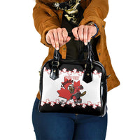 Custom Canada Ice Hockey Shoulder Handbag 2025 Go Champions Funny Beaver Mascot