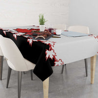 Custom Canada Ice Hockey Tablecloth 2025 Go Champions Funny Beaver Mascot