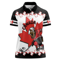 Custom Canada Ice Hockey Women Polo Shirt 2025 Go Champions Funny Beaver Mascot
