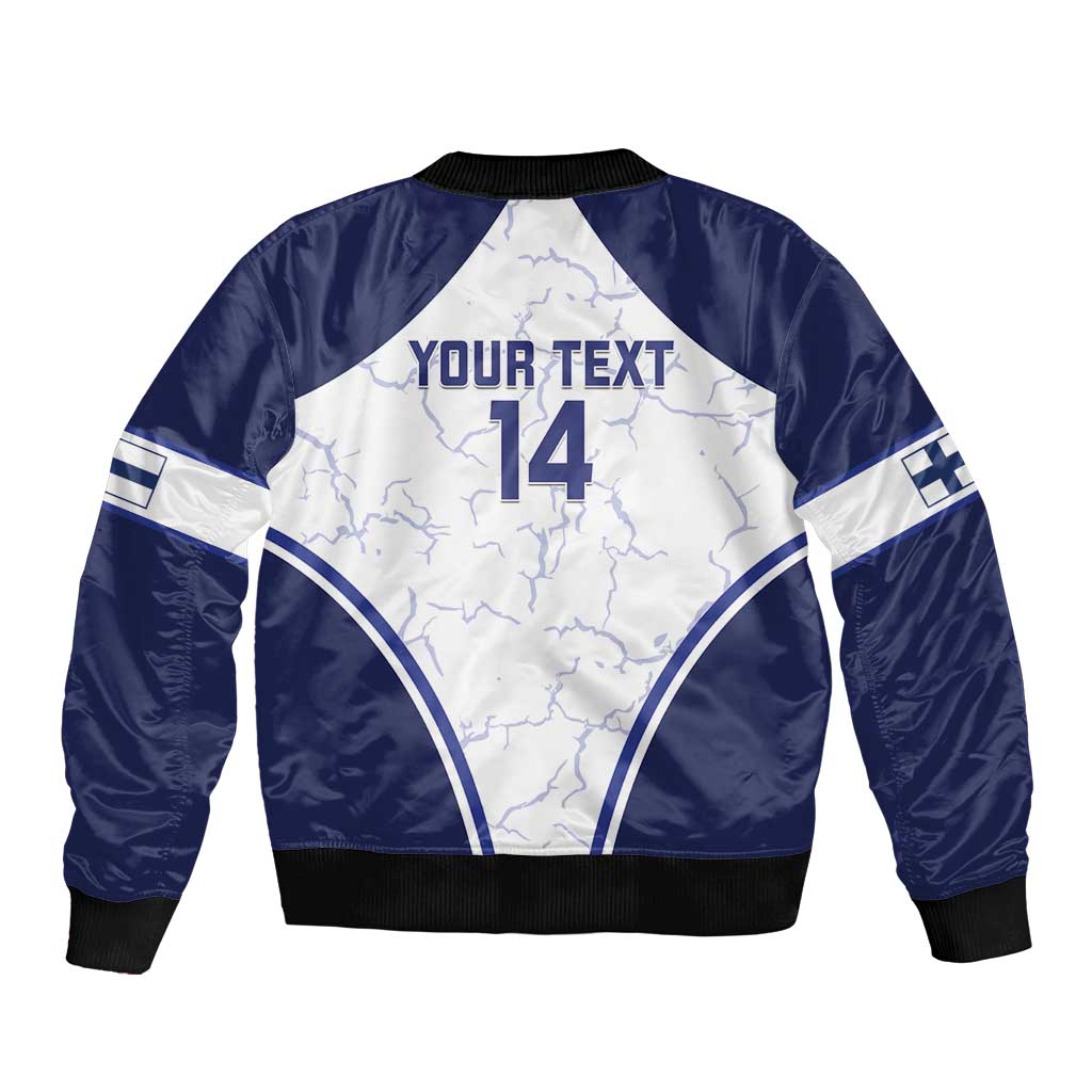 Custom Finland Ice Hockey Bomber Jacket 2025 Go Champions Suomi Leijonat