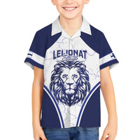 Custom Finland Ice Hockey Family Matching Off The Shoulder Long Sleeve Dress and Hawaiian Shirt 2025 Go Champions Suomi Leijonat