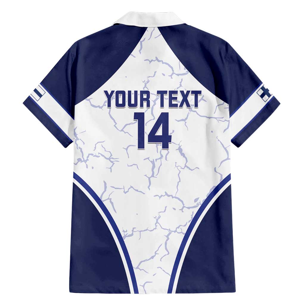 Custom Finland Ice Hockey Family Matching Off Shoulder Short Dress and Hawaiian Shirt 2025 Go Champions Suomi Leijonat