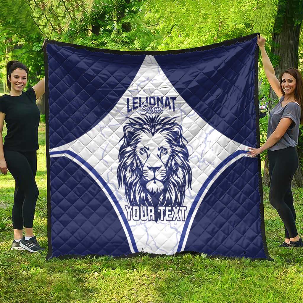 Custom Finland Ice Hockey Quilt 2025 Go Champions Suomi Leijonat
