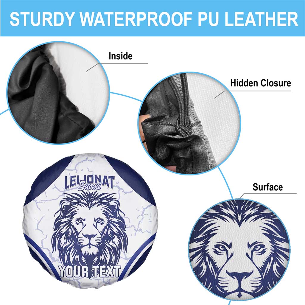 Custom Finland Ice Hockey Spare Tire Cover 2025 Go Champions Suomi Leijonat