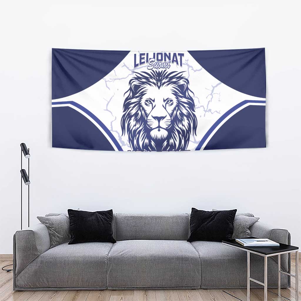 Custom Finland Ice Hockey Tapestry 2025 Go Champions Suomi Leijonat