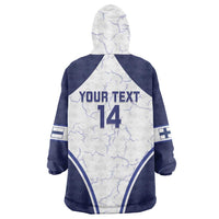 Custom Finland Ice Hockey Wearable Blanket Hoodie 2025 Go Champions Suomi Leijonat