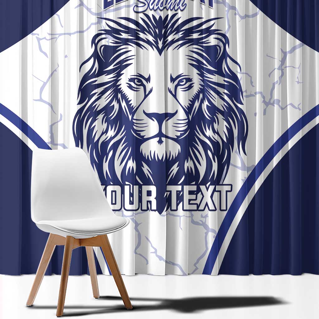 Custom Finland Ice Hockey Window Curtain 2025 Go Champions Suomi Leijonat