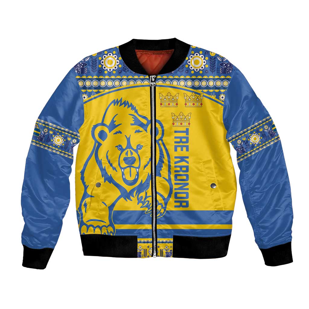 Custom Sweden Ice Hockey Bomber Jacket 2025 Go Champions Tre Kronor