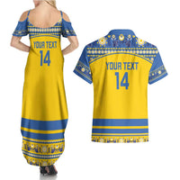 Custom Sweden Ice Hockey Couples Matching Summer Maxi Dress and Hawaiian Shirt 2025 Go Champions Tre Kronor