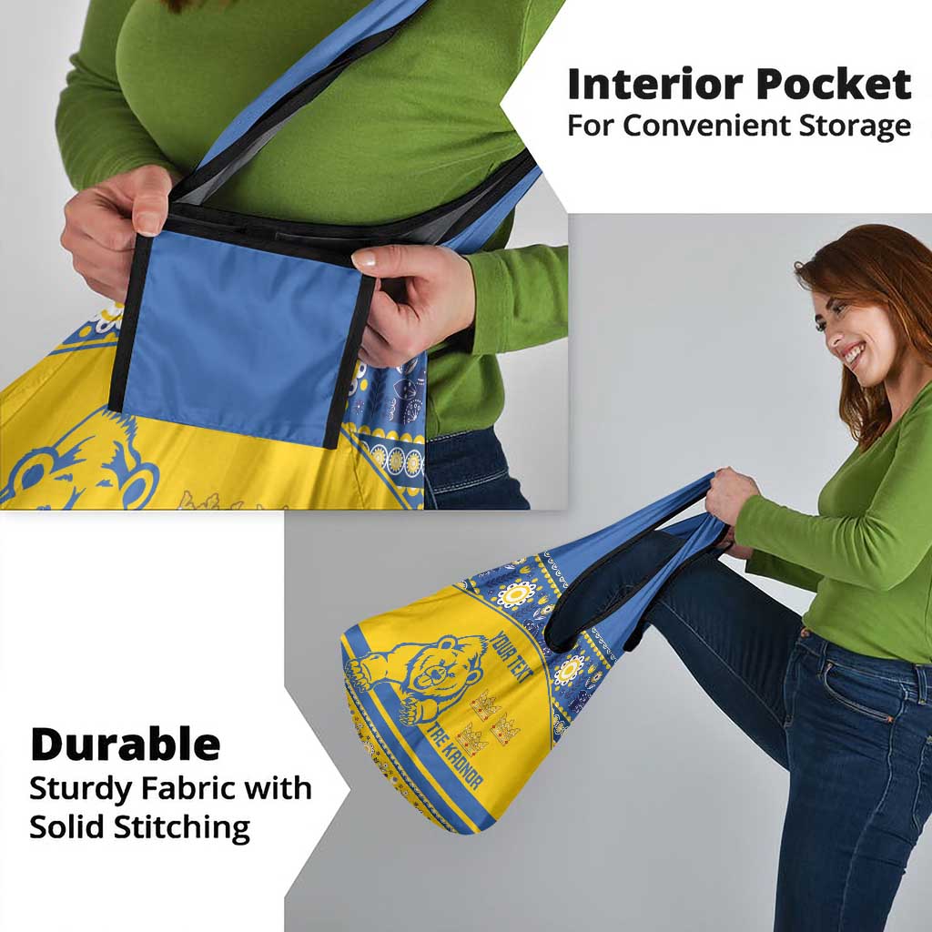 Custom Sweden Ice Hockey Grocery Bag 2025 Go Champions Tre Kronor