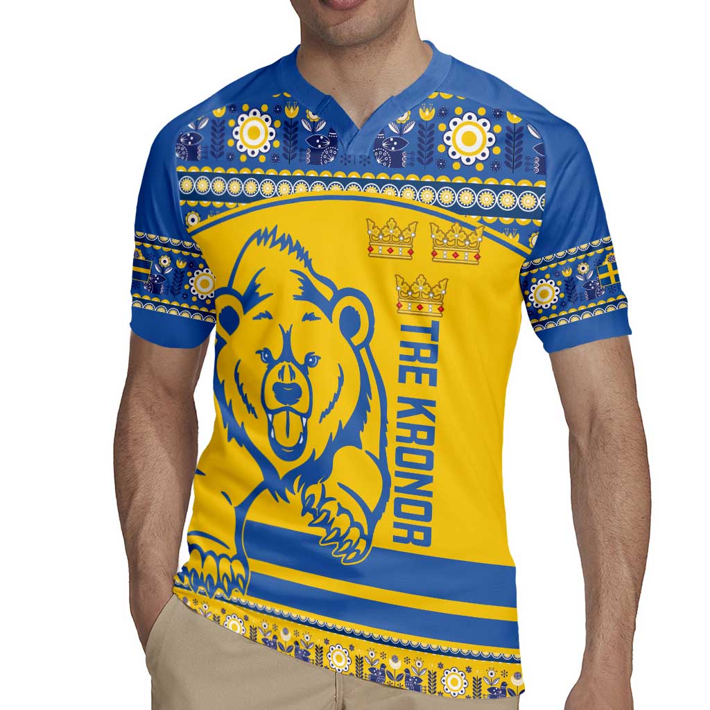 Custom Sweden Ice Hockey Rugby Jersey 2025 Go Champions Tre Kronor