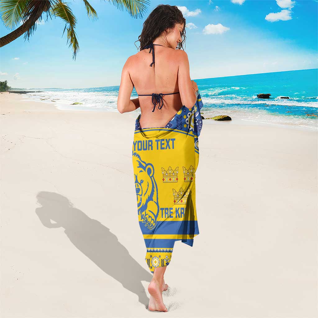 Custom Sweden Ice Hockey Sarong 2025 Go Champions Tre Kronor