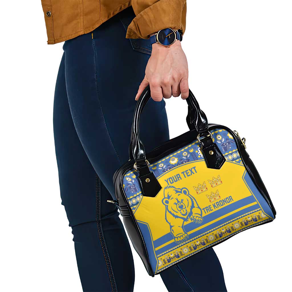 Custom Sweden Ice Hockey Shoulder Handbag 2025 Go Champions Tre Kronor
