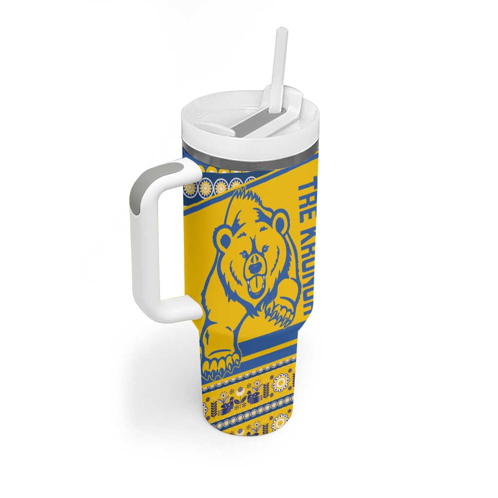 Custom Sweden Ice Hockey Tumbler With Handle 2025 Go Champions Tre Kronor