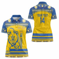 Custom Sweden Ice Hockey Women Polo Shirt 2025 Go Champions Tre Kronor