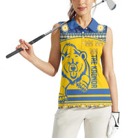 Custom Sweden Ice Hockey Women Sleeveless Polo Shirt 2025 Go Champions Tre Kronor