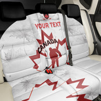Custom Canada Hockey Back Car Seat Cover 2024 Go Maple Leaf - Wonder Print Shop