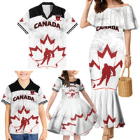 Custom Canada Hockey Family Matching Mermaid Dress and Hawaiian Shirt 2024 Go Maple Leaf - Wonder Print Shop