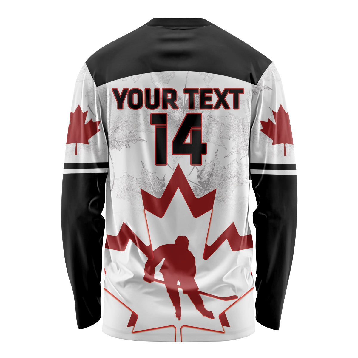 Custom Canada Hockey Long Sleeve Shirt 2024 Go Maple Leaf - Wonder Print Shop