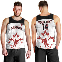 Custom Canada Hockey Men Tank Top 2024 Go Maple Leaf - Wonder Print Shop
